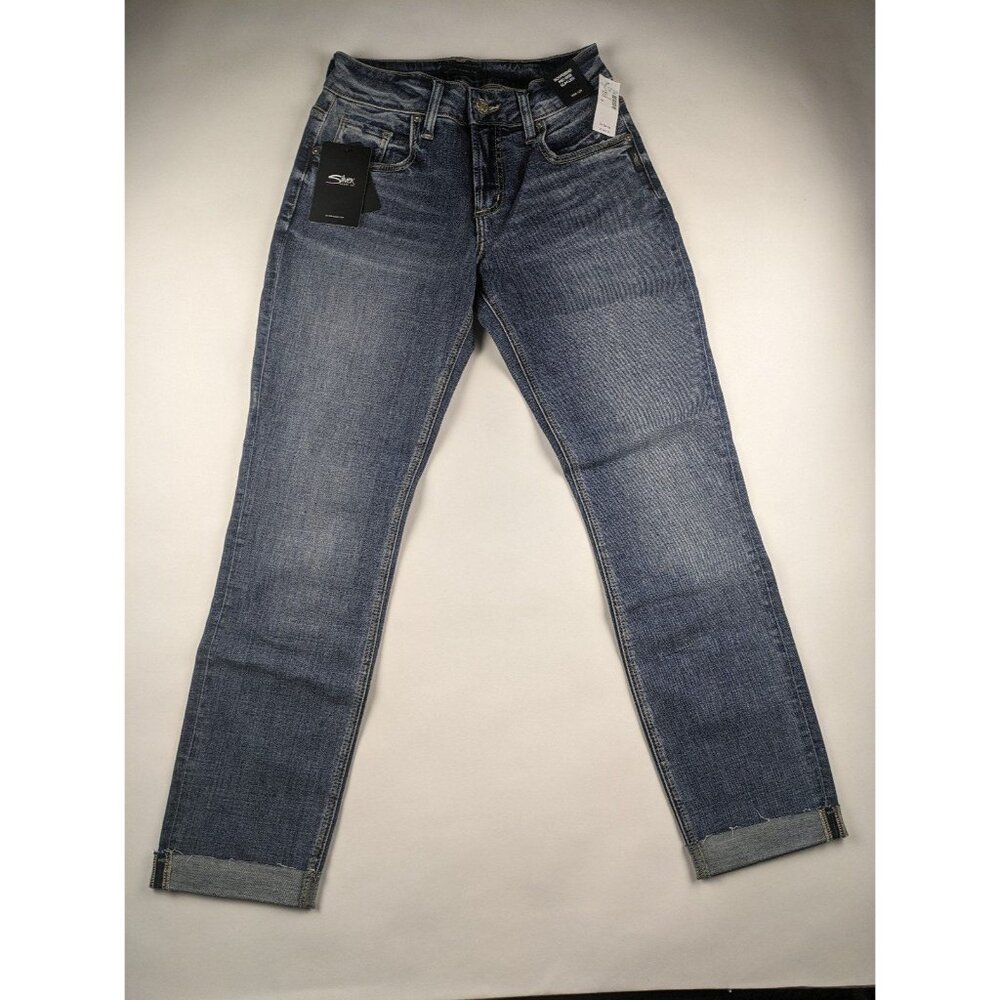 Silver Jeans Boyfriend Mid-Rise Slim Leg W26 L29 NWT